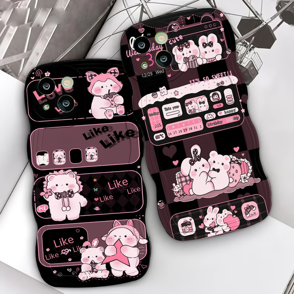 Softcase Gelombang Untuk Type Hp Iphone 6 - iphone 6 plus - iphone 7/8 - iphone 7+/8+ - iphone xr - 