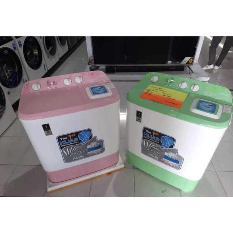 MESIN CUCI AQUA 2 TABUNG AQUA 7 kg /8 kg AQua /8.5 kg Mesin Cuci AQUA QW-751XT Mesin Cuci Sanyo by A