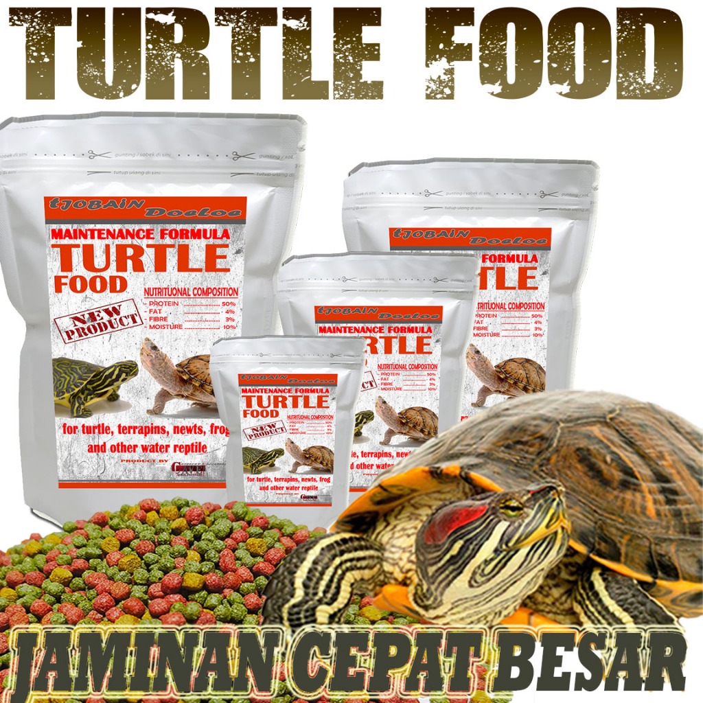 TURTLE PELET FOOD MAKANAN KURA KURA AIR BRAZIL AMBON CST DAMER RES RAZIR PIPUT MONBI