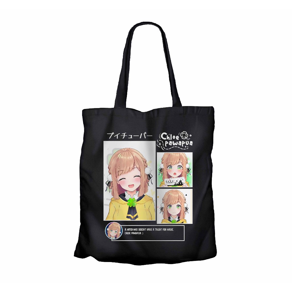 Tote bag infinite anime vtuber CHLOE PUWAPUA - RE MEMORIES material canvas