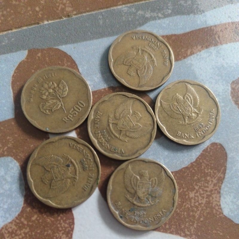koin kuno 500 rupiah 1991-1992