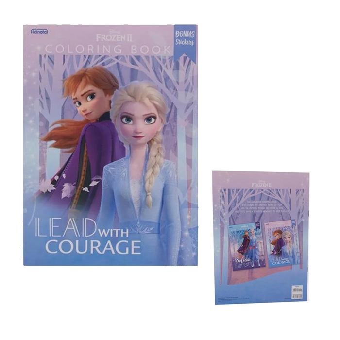Frozen II Coloring Book L Sticker Book (Lead With Courage)