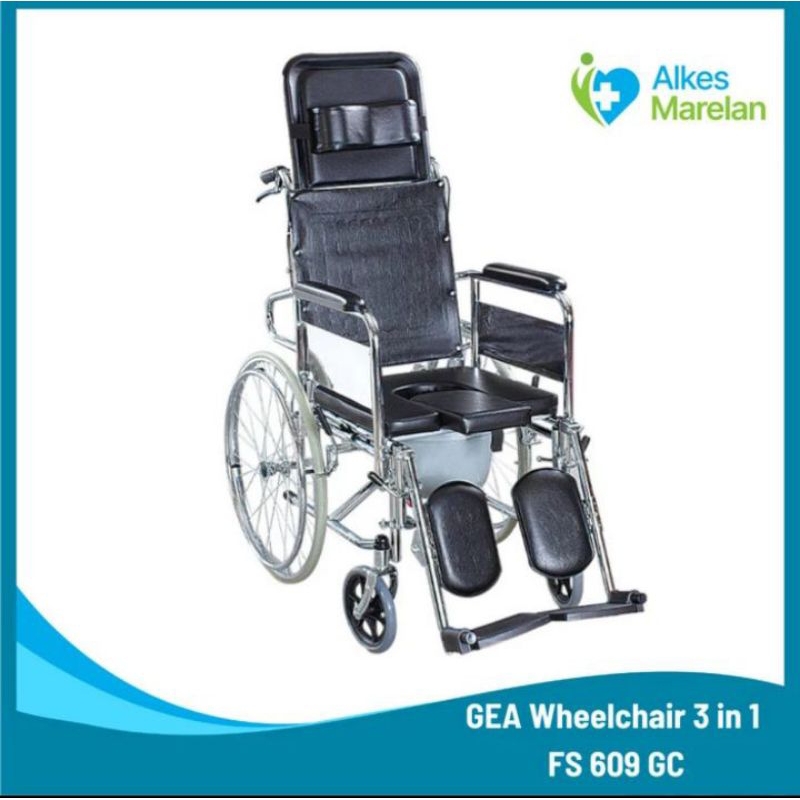 GEA - Kursi Roda 3 in 1 FS 609 GC / Wheel Chair FS 609 GC