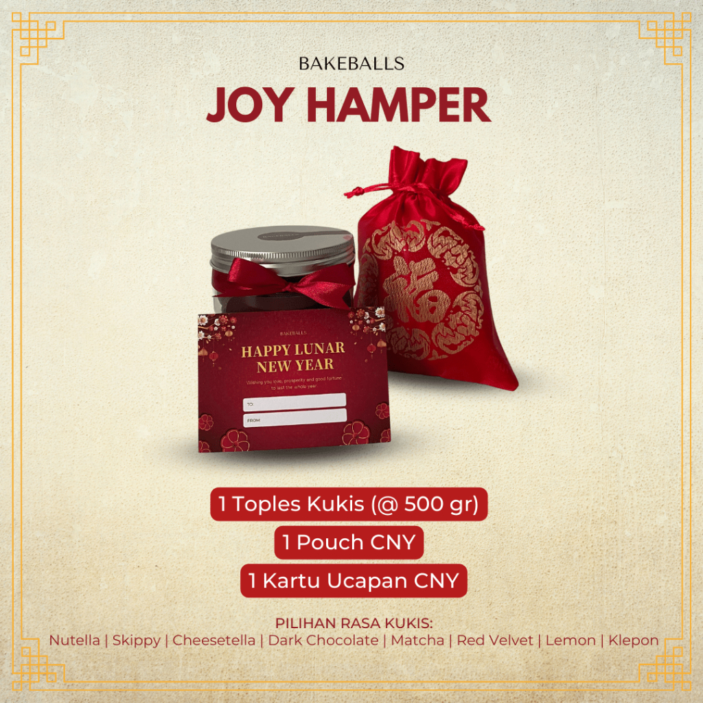 

CNY Hampers Imlek by Bakeballs | CNY Cookies Gift Set | Hampers Kue Kering Premium