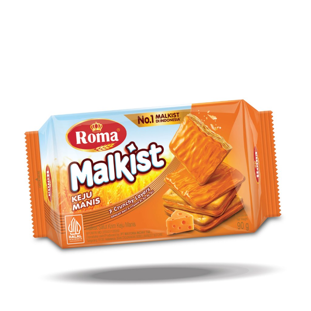 

Roma Malkist Salut Krim Keju Manis 90gr