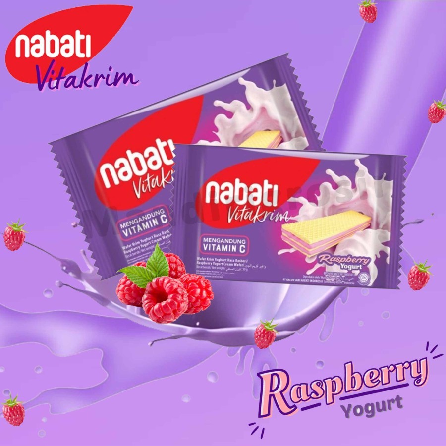 

Wafer Cream Yoguhrt * Nabati * Rasa Rasberry Yoghurt * 39gr