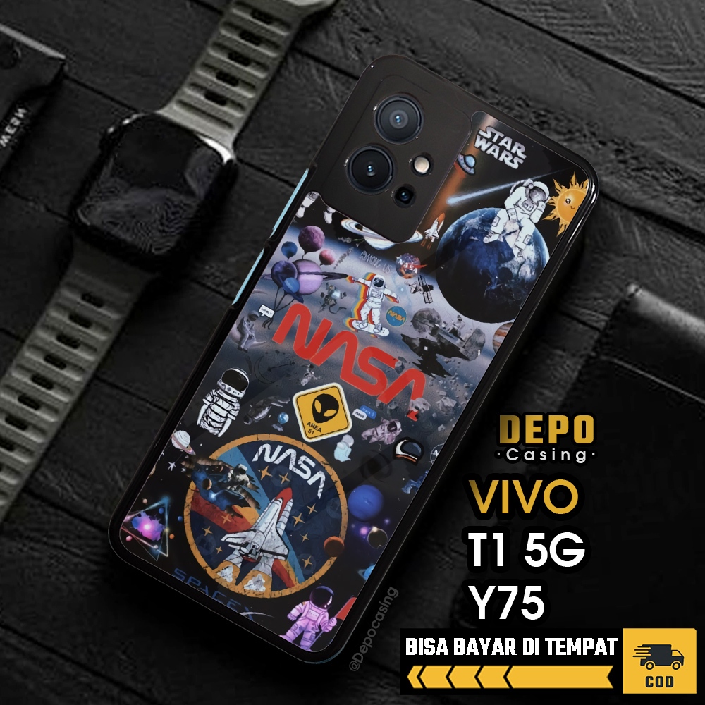 Case Vivo T1 5G Y75 Casing Vivo T1 5G Y75 Casing Depo Casing [NASA] Case Glossy Case Aesthetic Custo