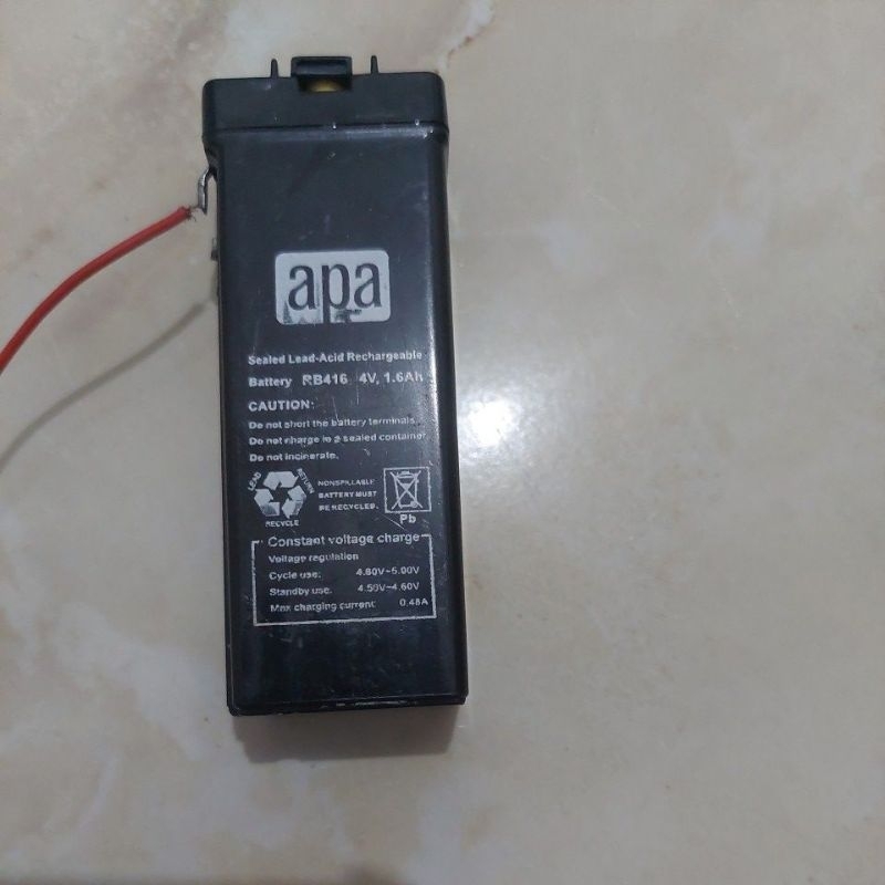 Apa/Krisbow baterai Lead Acid Rechargeable 6v 4,5 Ah/12 V 7.5AH