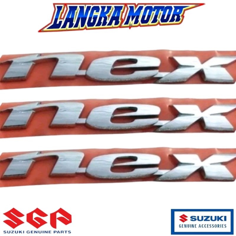 Nex ORI SGP Emblem Logo timbul Cover body Suzuki NEX 110