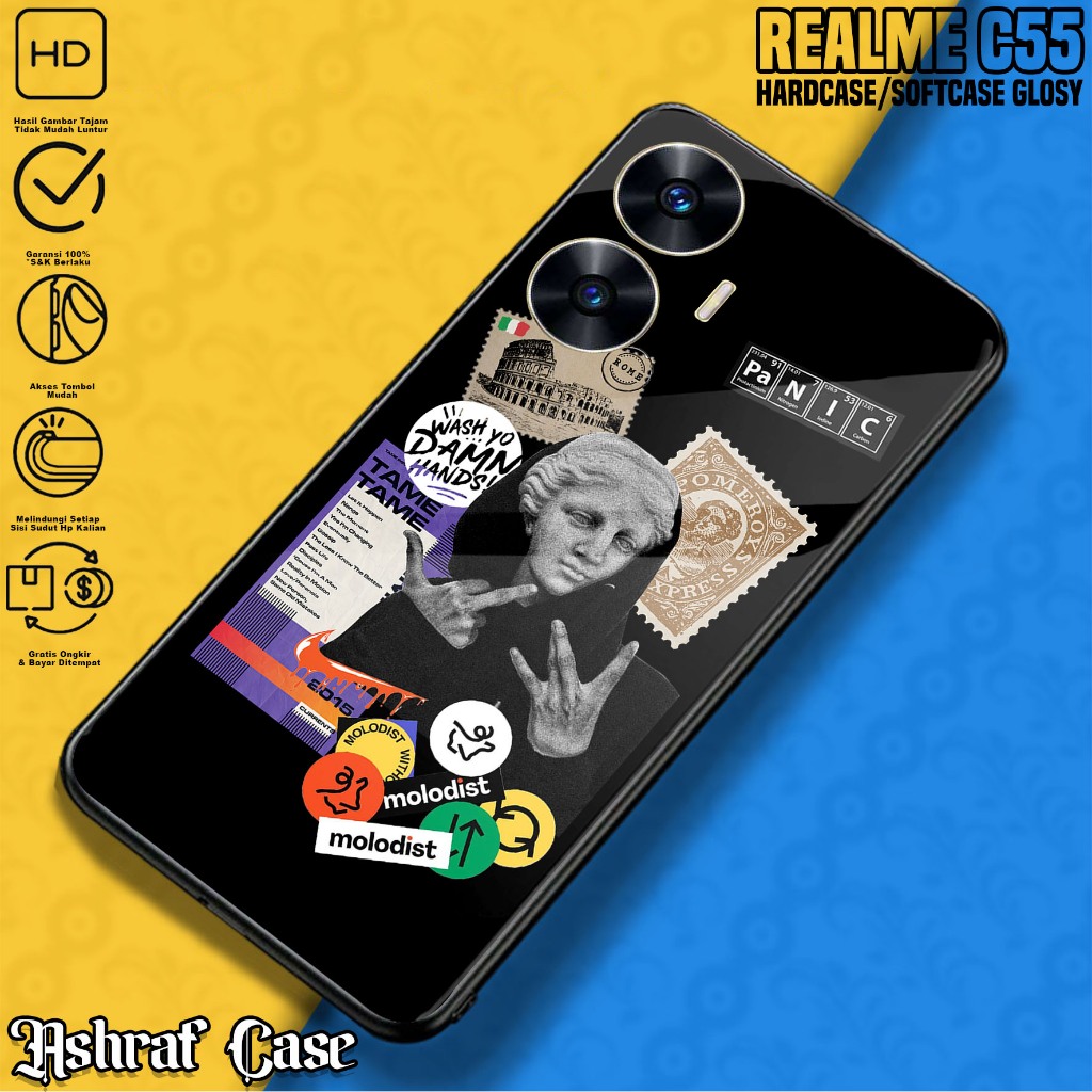 Case Realme C55 - Casing Realme C55 Terbaru ( Estetik ) Kesing Hp Realme C55 - Silikon Realme C55 - 