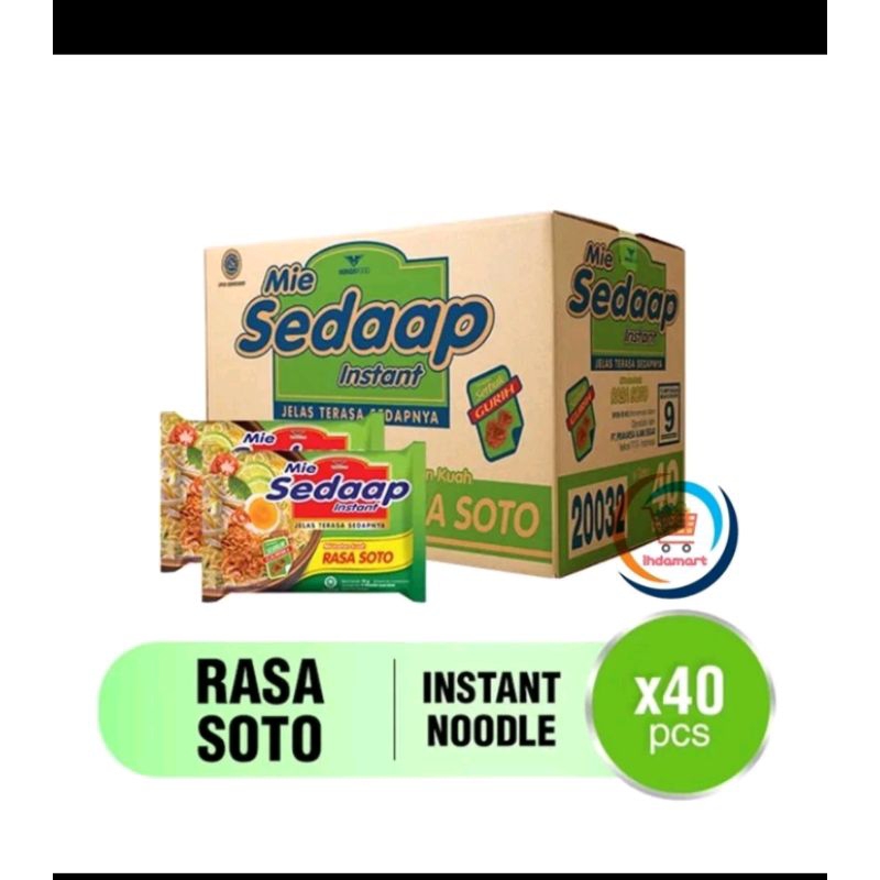 

MIE SEDAP KUAH RASA SOTO 1 DUS ISI 40