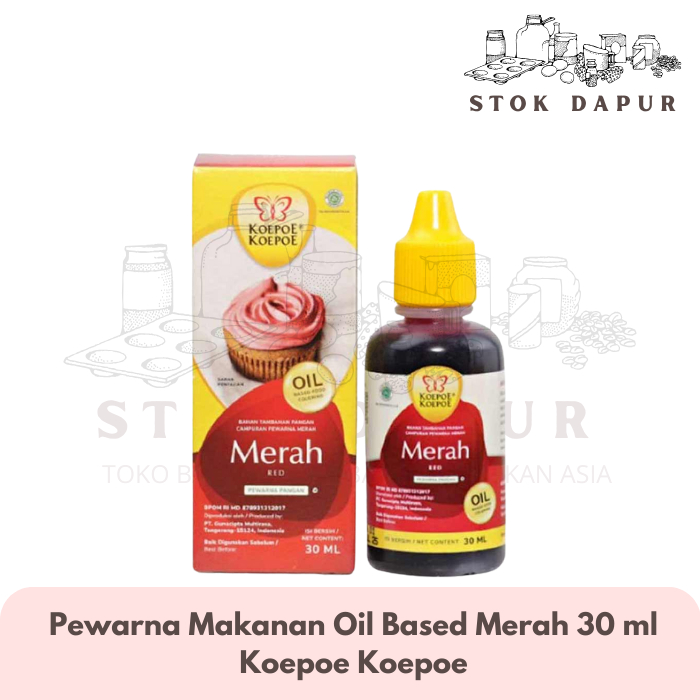 

PEWARNA MERAH OIL BASE (30ml) KOEPOE KOEPOE