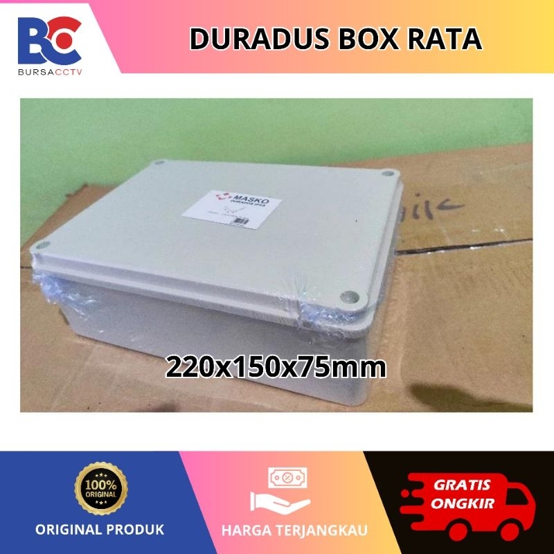 Dorados Duradus Kotak Junction Box Datar Rata 220x150x75mm MASKO