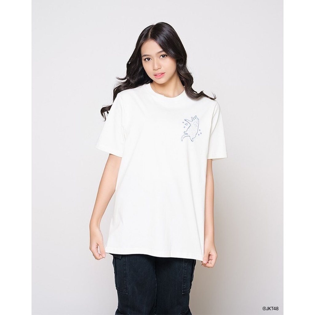 Kaos Oversize JKT48 Birtday T-Shirt Kathrina Irene (Kathrina)  | Unisex - Putih