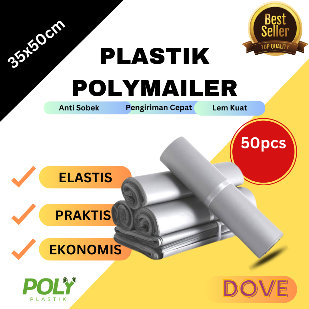 

RB Polymailer Plastik Packing Warna 35x50cm Isi 50Pcs