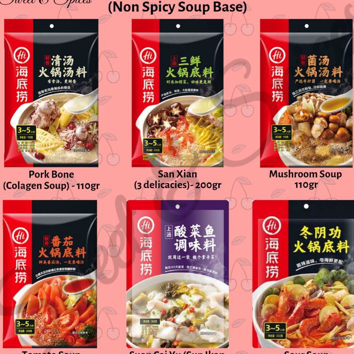 

Haidilao Bumbu Shabu Mala Hotpot Sup Hai Di Lao Soup Seasoning