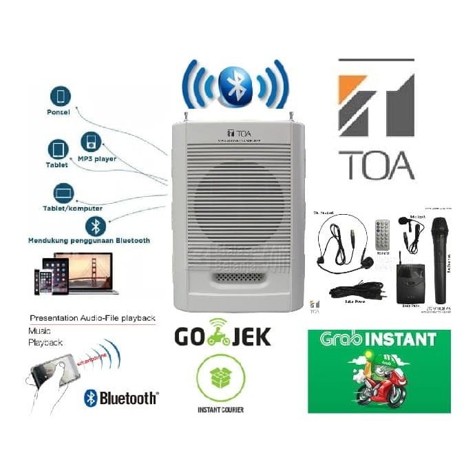 TOA BLUETOOTH SPEAKER PORTABLE SOUND ZW-G10CBAS