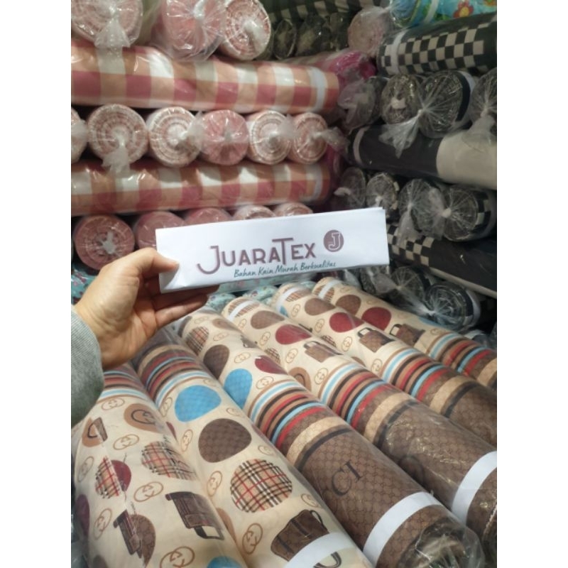 JuaraTex : Bahan Kain Premium Polymicro Disperse 1Roll=100m