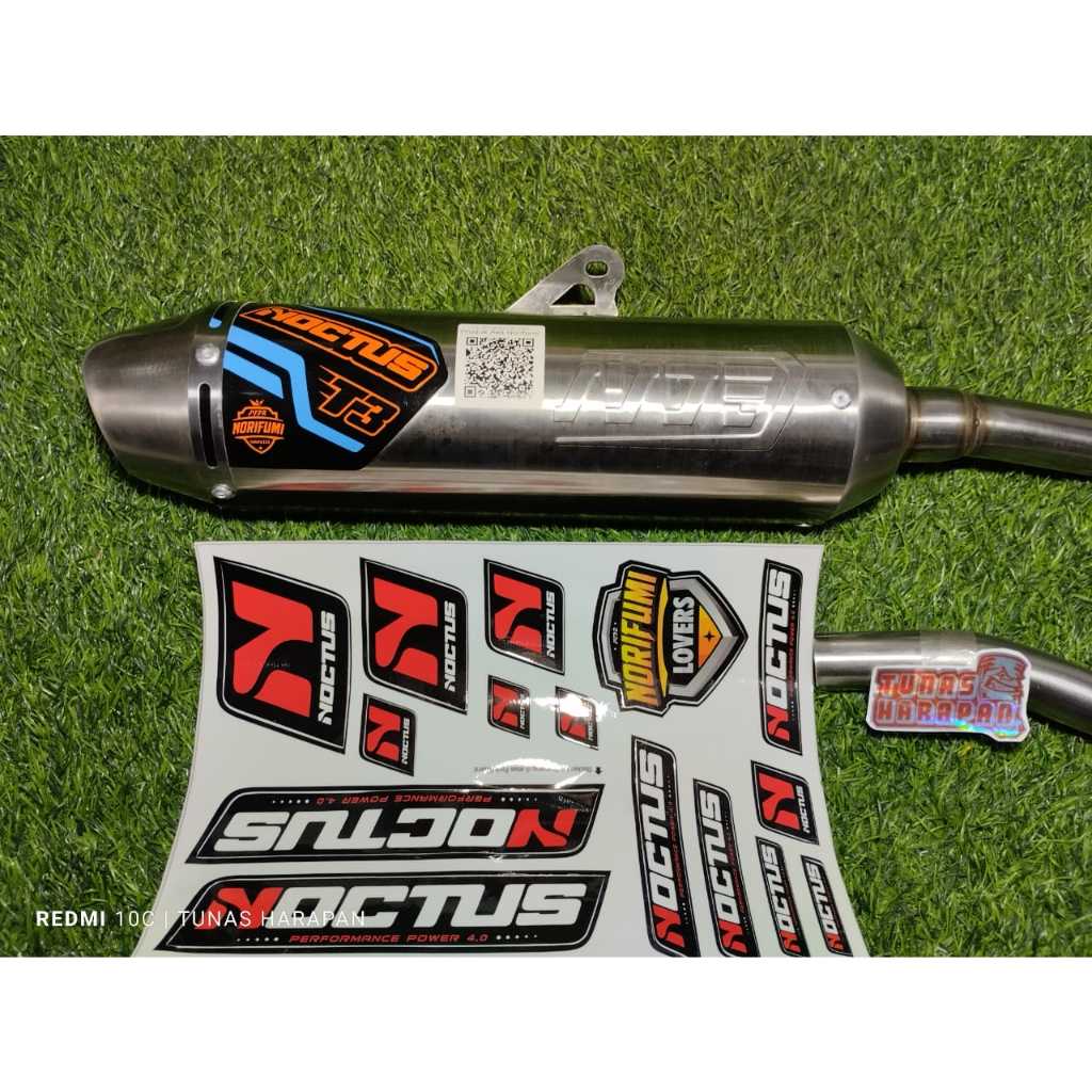 KNALPOT RACING CRF 150 NORIFUMI NOCTUS T3 ASLI ORIGINAL