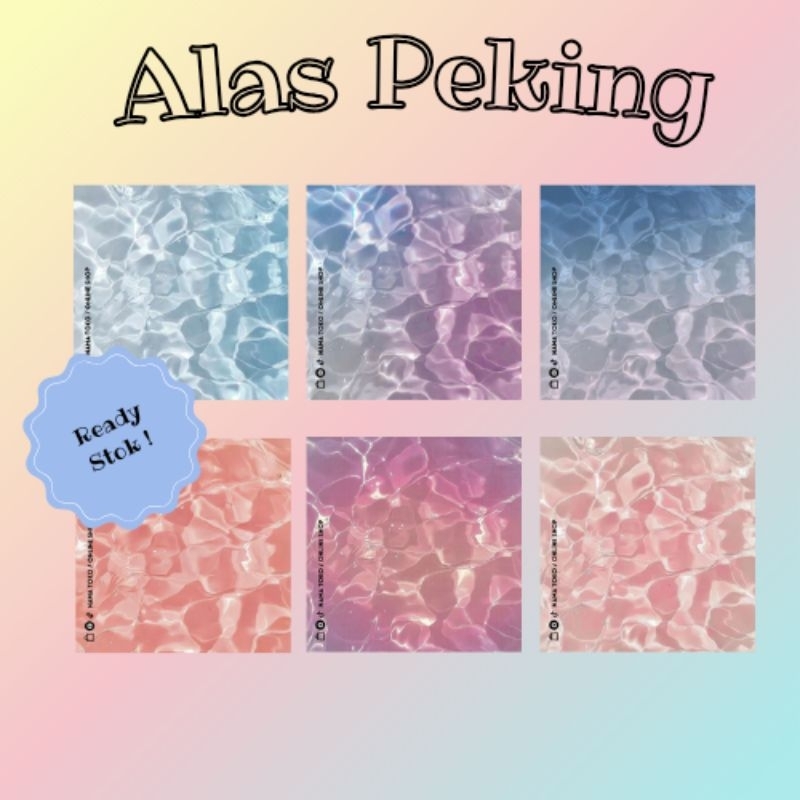 

| ALAS PEKING | EFEK AIR | READY STOK | FREE PLASTIK OPP|