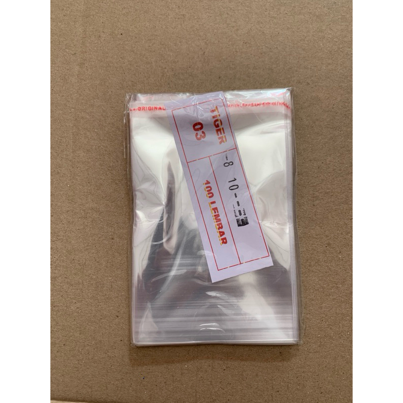 

Opp plastik lem / Plastik Snack jajanan 8x10 isi 100 lembar