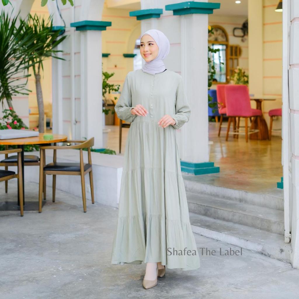 HOMEY DRESS POLOS BY SHAFEA THE LABEL - GAMIS MUSLIM POLOS BAHAN KATUN RAYON VISCOSE PREMIUM - HOMEY