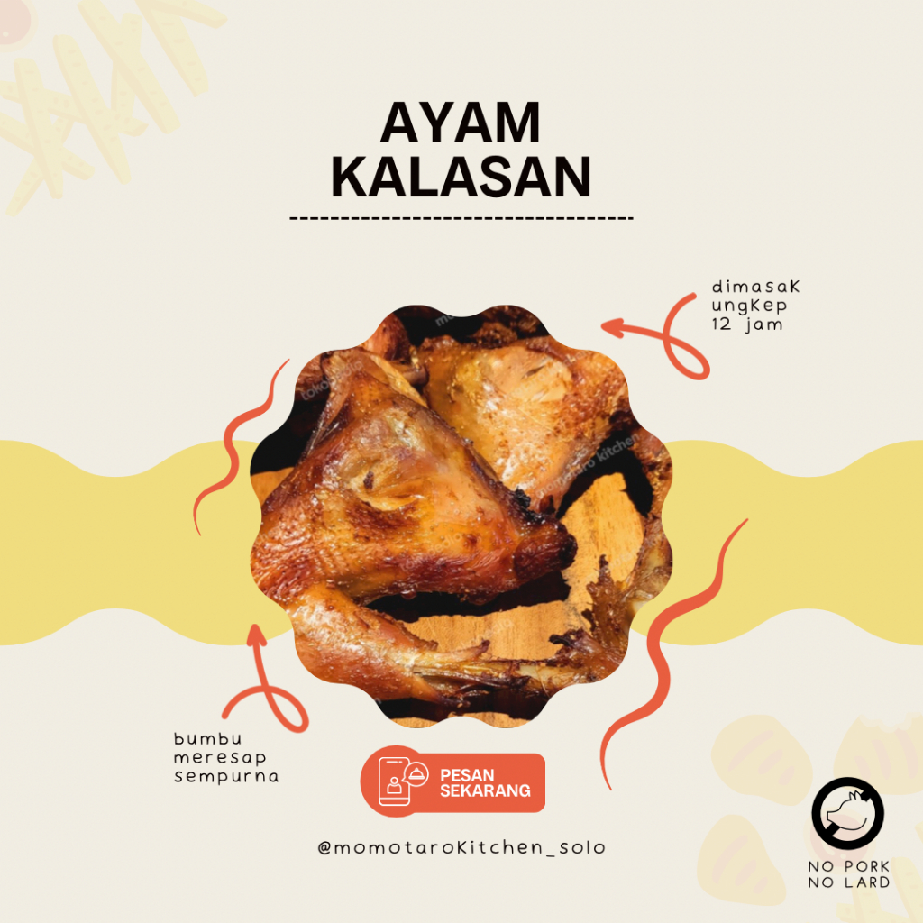 

Momotaro Ayam Kalasan / Javanese Fried Chicken / Homemade Non MSG Non Pengawet / Momotaro Kitchen
