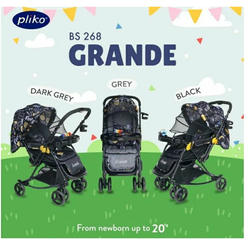 Stroller baby Pliko Grande BS 268 Reversible Handle