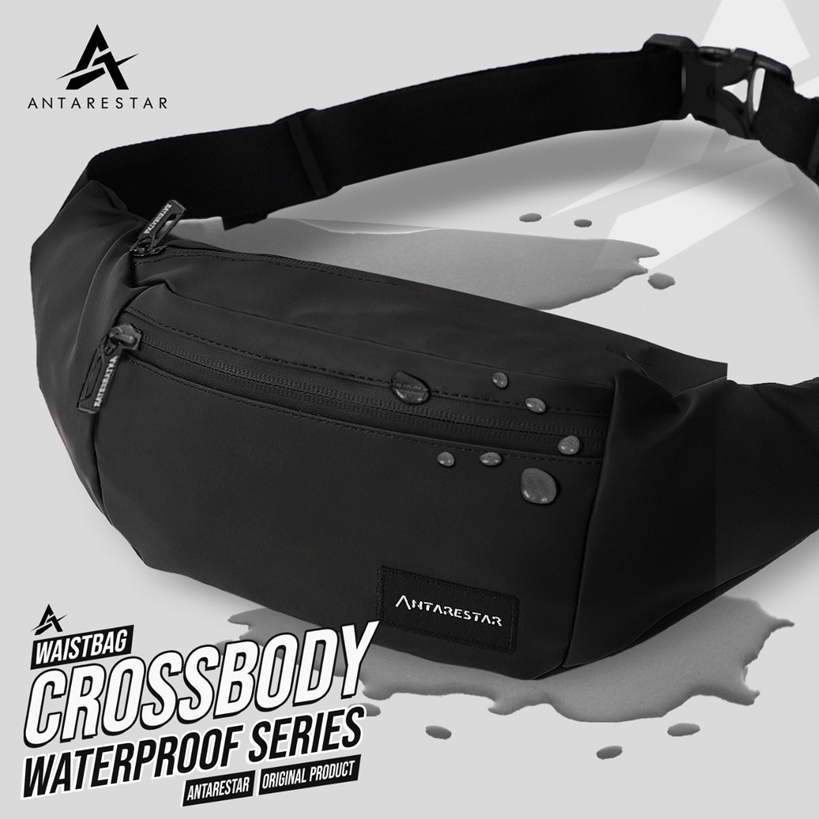 ANTARESTAR Official - Tas Selempang Waterproof Slempang Pria Wanita Waist Bag Crossbody Premium Outd