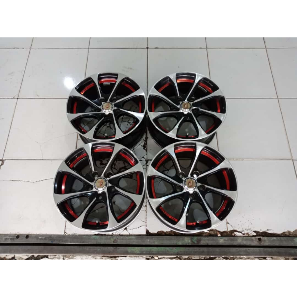 pelek mobil seken racing ring 15 lubang 5x114 cocok ertiga inova grandmax luxio