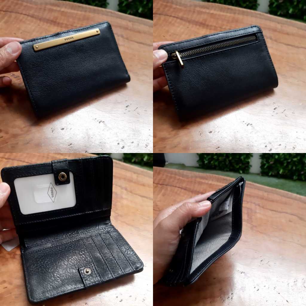 Dompet Wanita Branded Fossill Liza Multi Black 100% Original