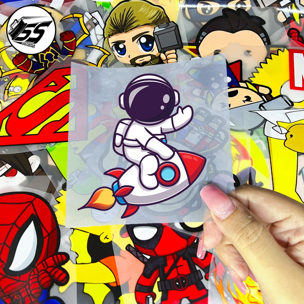 

SABLON DTF - SABLON SETRIKA - ASTRONOUT 1 SERIES | 10CM X 10 CM