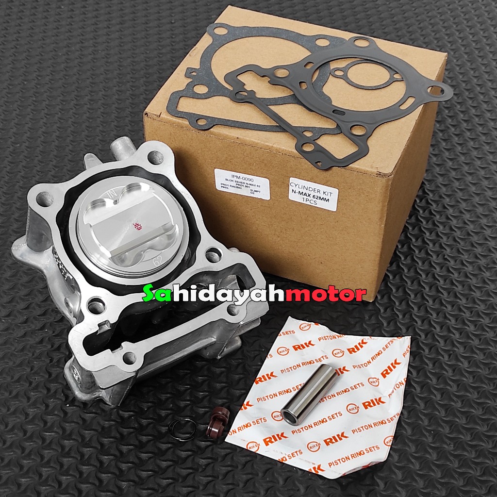 BLOK BORING SEHER SET N-MAX NMAX AEROX BORE UP 62mm RIK PRO1 RACING