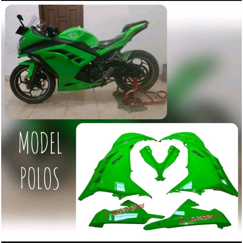 COVE BODY DEPAN NINJA 250 Fi Fairing NINJA 250FI LAMA (2013-2017) TANPA DALAMAN BODY NINJA 250 FI OL