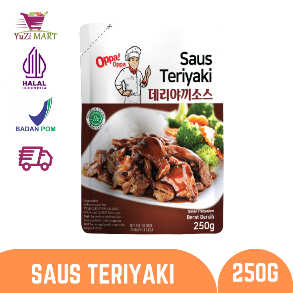 

OppaOppa Saus Teriyaki/Teriyaki Sauce/Sauce Saus Ayam Kecap Gingseng 250g