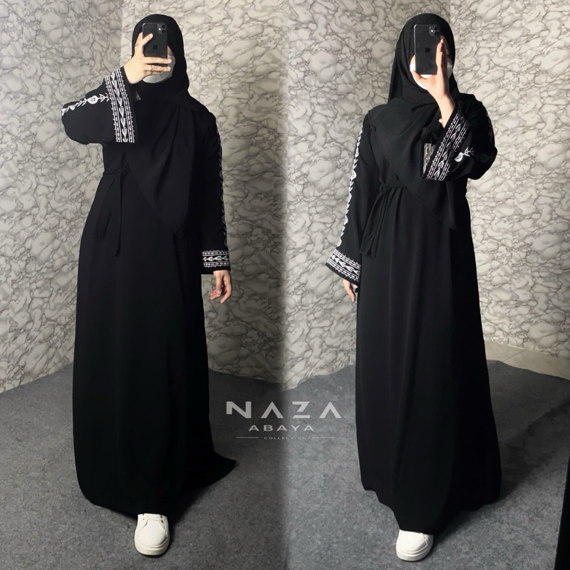 DISKON MEYRA ABAYA PREMIUM GAMIS ABAYA HITAM REMAJA DEWASA SIMPLE TERMURAH