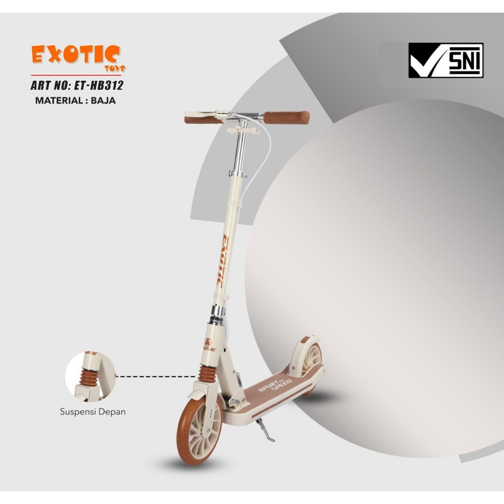Scooter Skuter EXOTIC ET 305  dan ET 312 Dewasa & Anak Beban Max 100 KG By Pacific