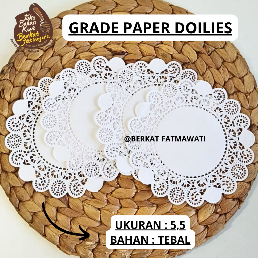 GRADE DOILIES PAPER ROUND / KERTAS TOPLES / PAPER DOILIES