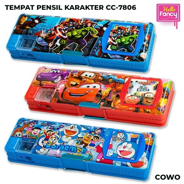 

Tempat Pensil Magnet Karakter + Kalkulator / Kotak Pensil Karakter CC-7806