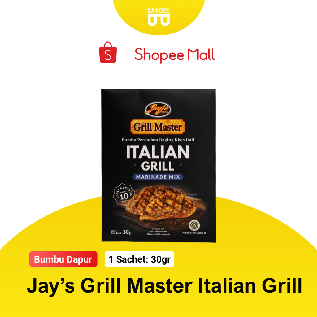 

Jays Grill Master Italian Grill Marinade Mix 30 gr