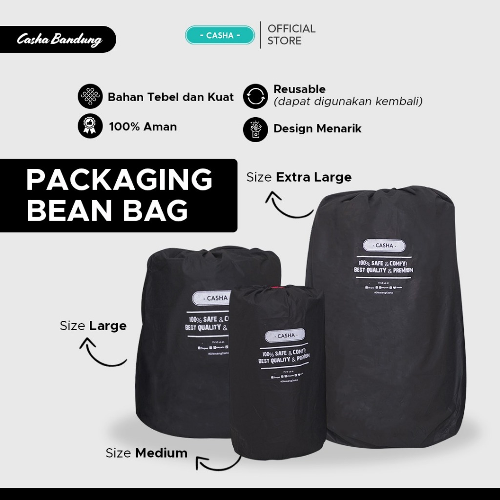 Extra Packaging Bean Bag | Casha  Packaging Bag | Casha Packaging Bean Bag