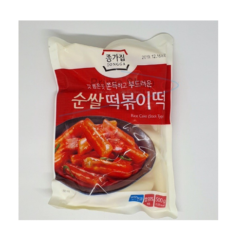 

Jongga Rice Cake Stick 500gr Topoki Tteokbokki Tteok Kue Beras Korea