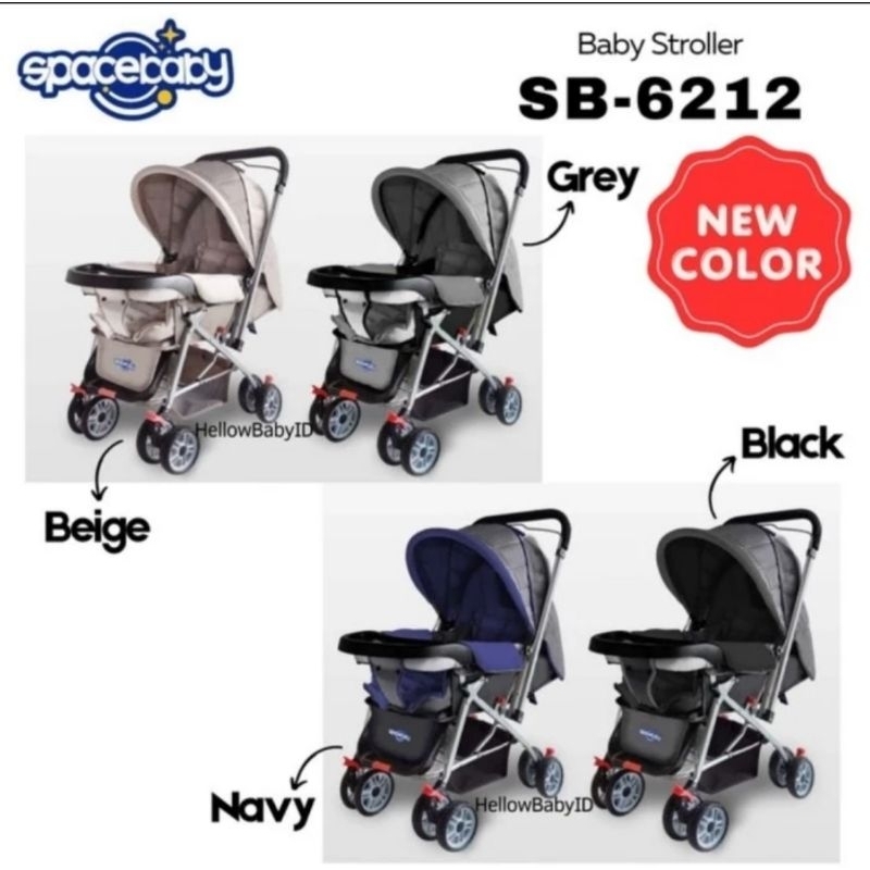 Kereta Dorong Bayi Spacebaby SB 6215 6212 Stroller Baby SB-6215 SB-6212 SB6215 SB6212