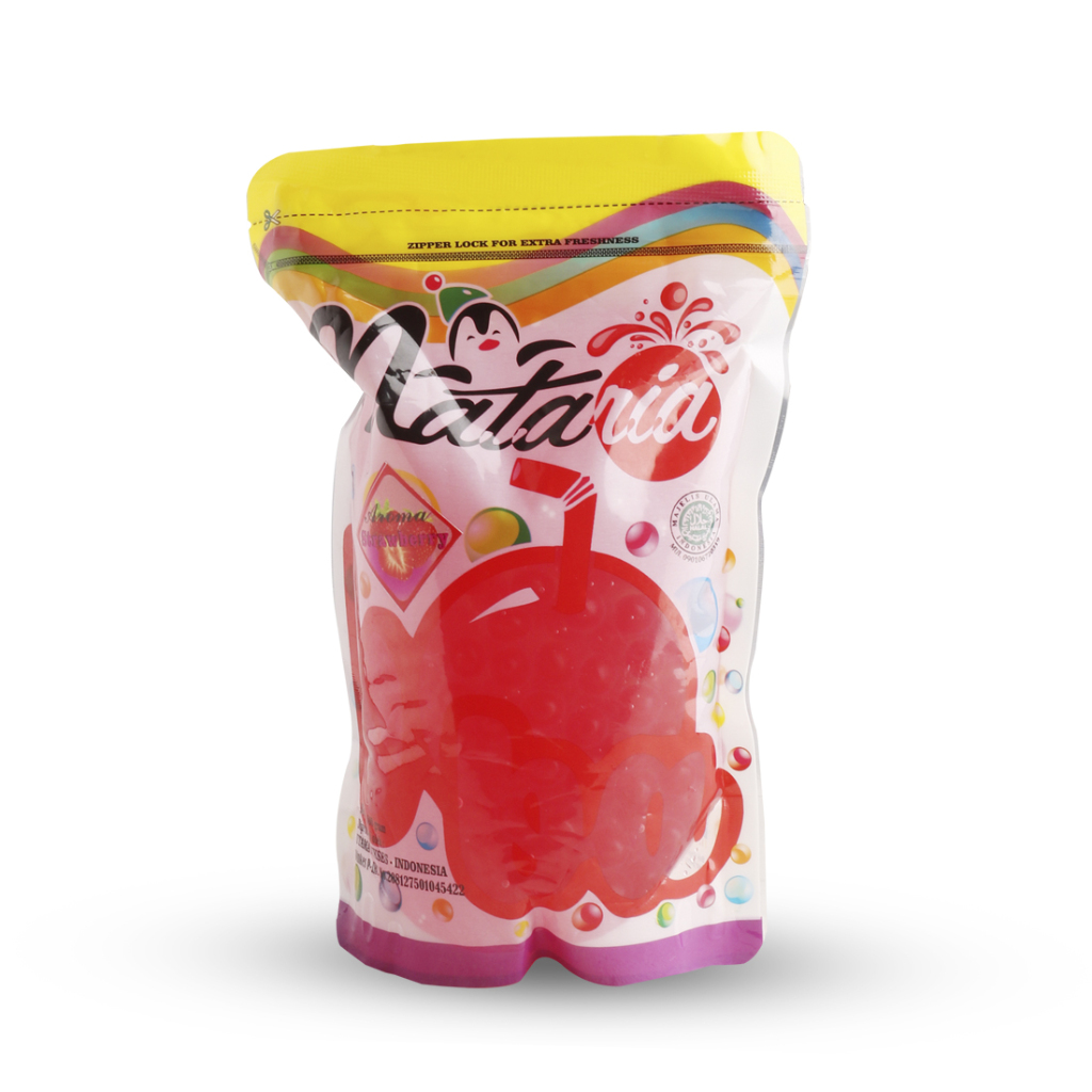 

Popping Boba Strawberry 500gr - Boba Pecah Dimulut Meletus - Poping Jelly Nataria - Tanara Powder