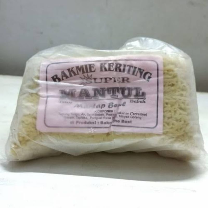 

BAKMI KERITING SUPER MANTUL HALAL 500 GR ISI 6 PCS