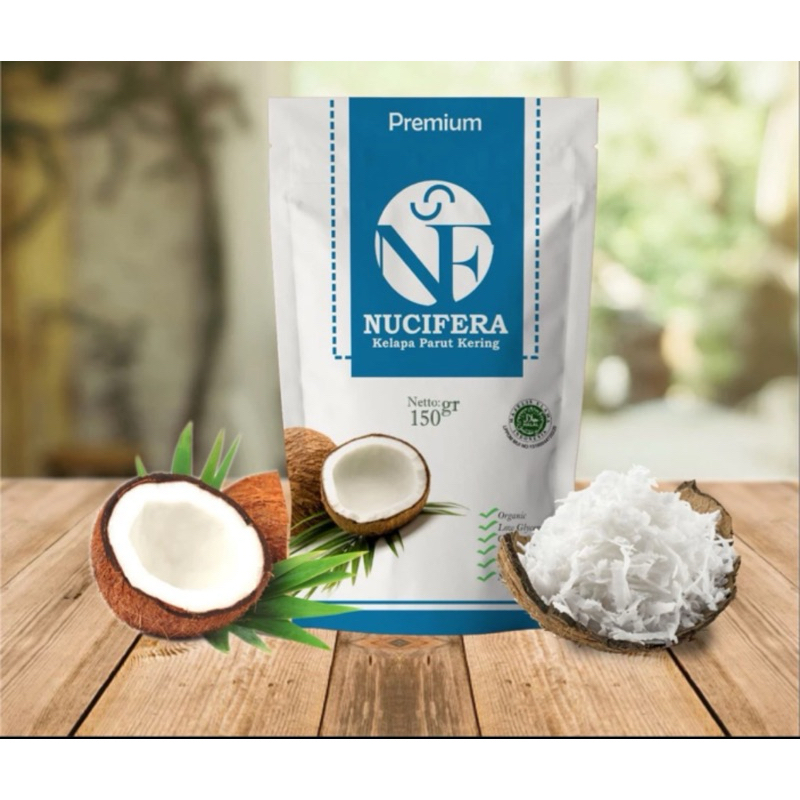 Nucifera Dessicated Coconut (Kelapa Parut Kering) 150gr