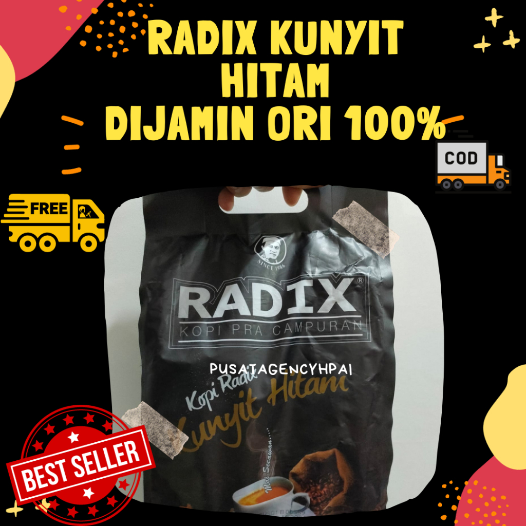 

RADIX KUNYIT HITAM HPA MALAYSIA | ISI 20 SACHET | KOPI RADIX ORI 100%