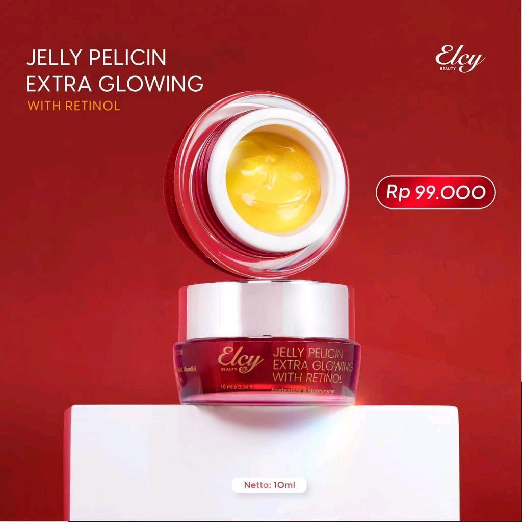 -KAIYO-  [FREE GIFT] Jelly Pelicin extra glowing | elcy beauty ori | kf skin Memutihkan Mencerahkan 