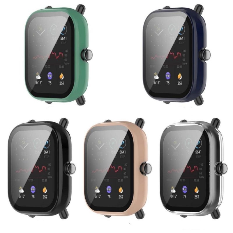 Case Pelindung Layar Tempered Glass/Bumper Amazfit GTS 2 Mini