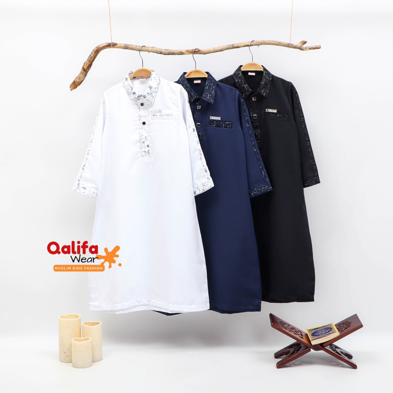 Jubah ‘Ghaza’ Gamis Anak Laki2 baju koko muslim jubah dewasa jubah couple
